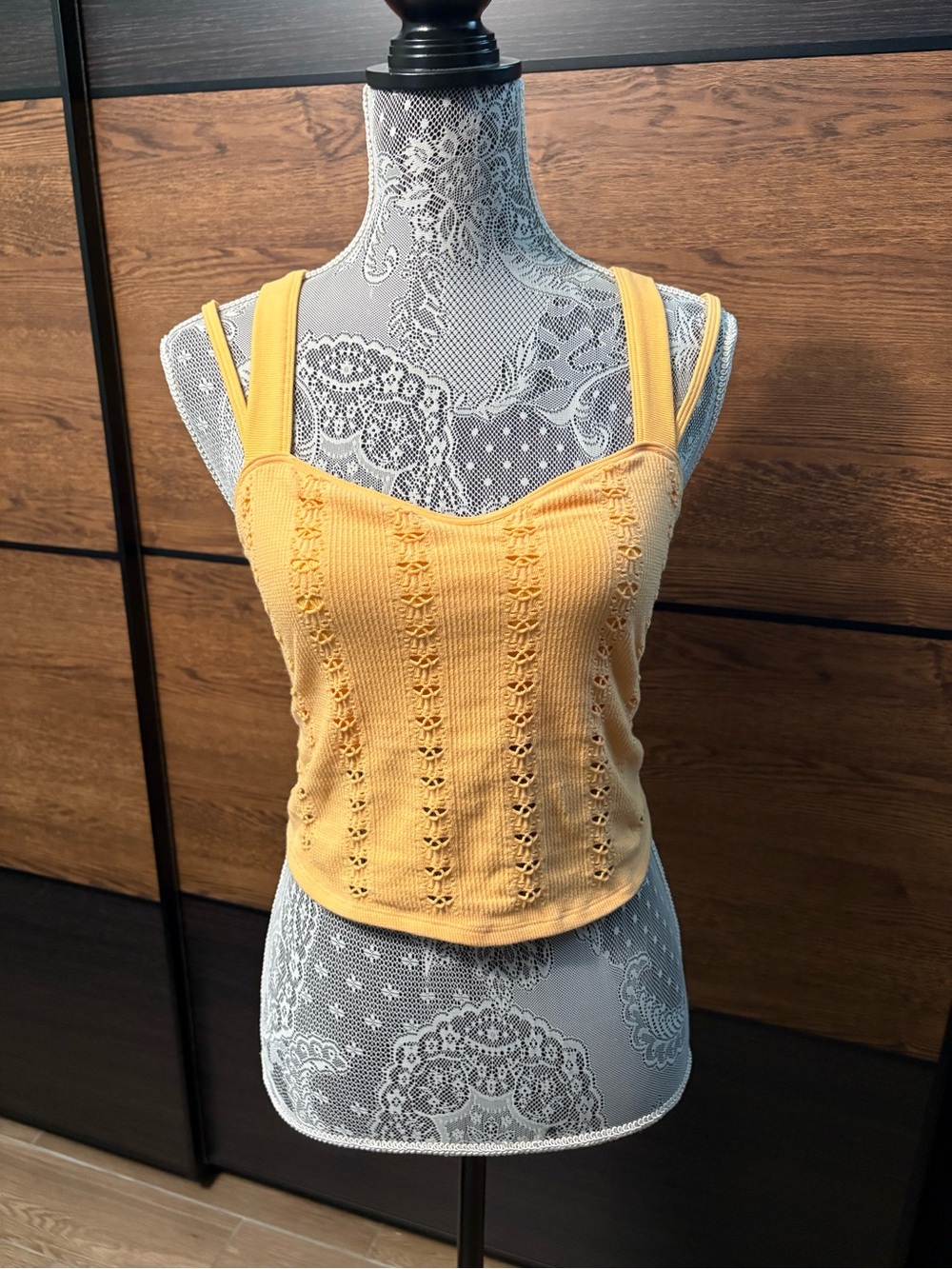 FP Movement yellow tank top with built in support